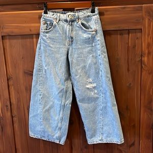 Girls wide leg Zara jeans sz9